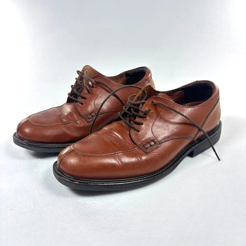 Florsheim Dress Shoes Loafers Mens 13 M Brown‎ Leather Comfortech Lace up